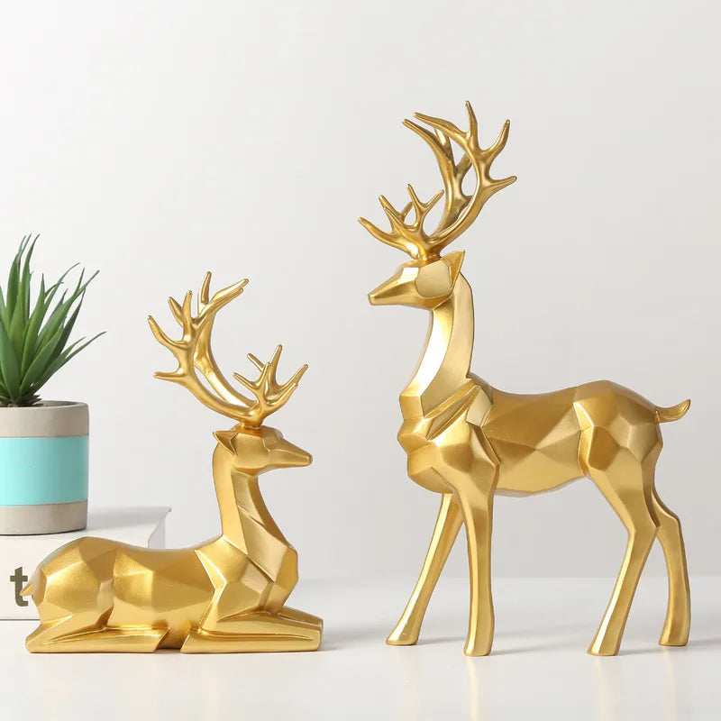 Christmas Simple Style Elk Resin Ornaments Artificial Decorations