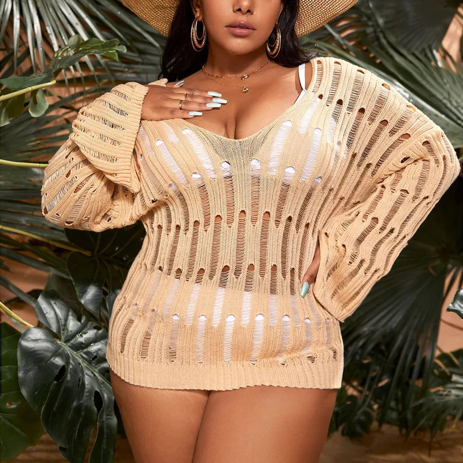 Women's Solid Color Vacation Simple Style Cover Ups