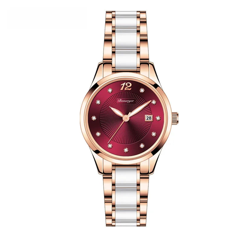 Waterproof women's watch women's niche high-grade high-looking  style high-end genuine goods ceramic women's watch for girlfriend