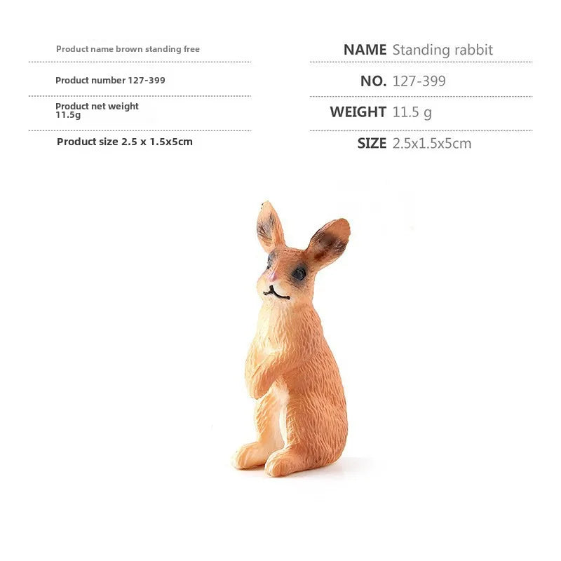 simulation mini farm poultry chicken duck goose cow gold small animal miniature model sand table ornaments wholesale