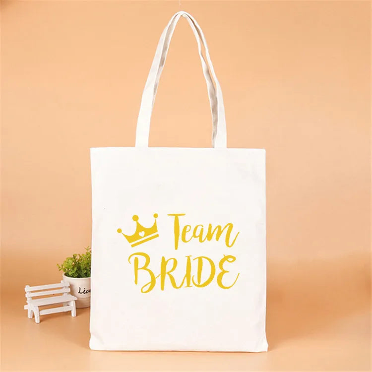 letter linen party gift bags