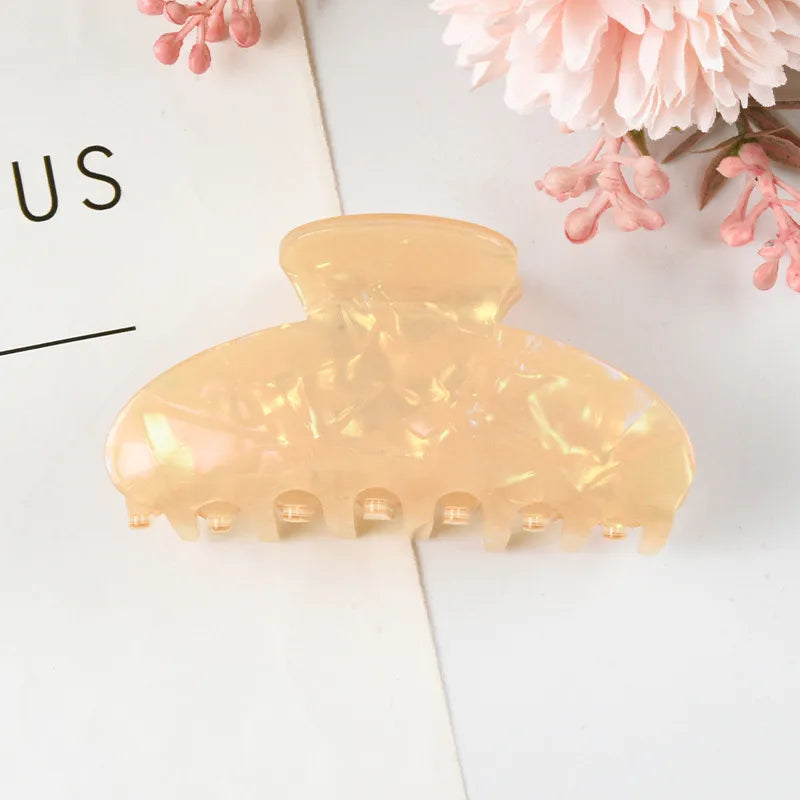 New Style Large Size Acetate Shark Clamp Hair Clip Women Luxury Fashion Hair Accessories Hair Claw For Thick Hair Tail