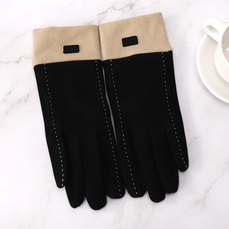 Women's Sweet Simple Style Color Block Gloves