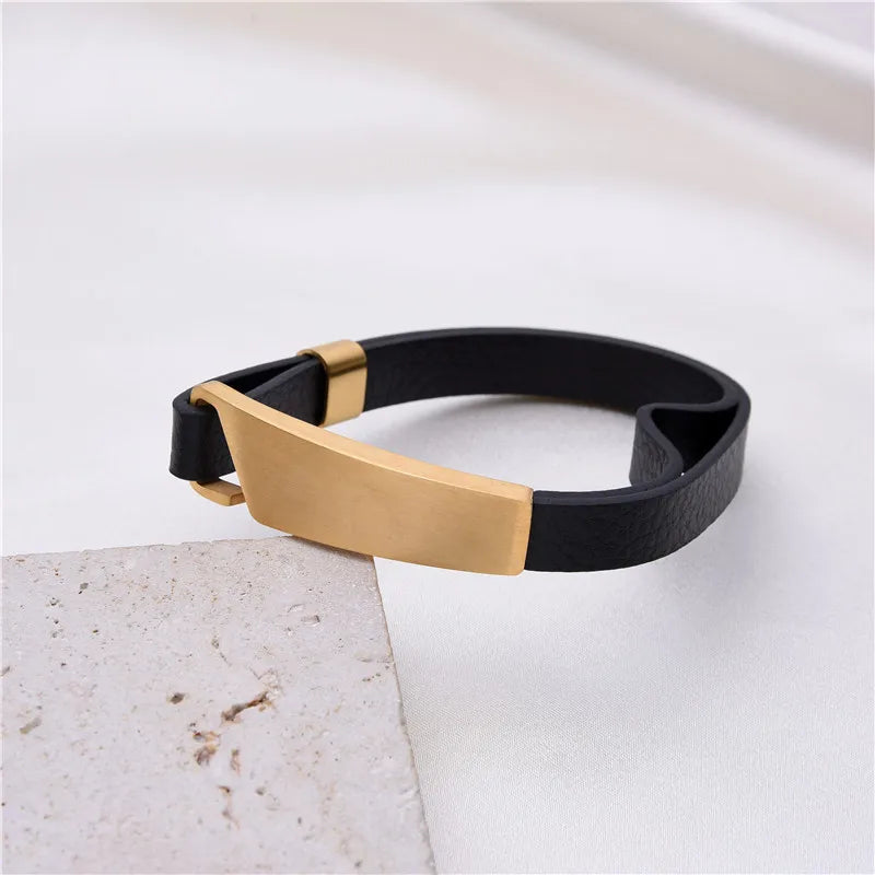 Simple Style Geometric 304 Stainless Steel Plating Unisex Bangle