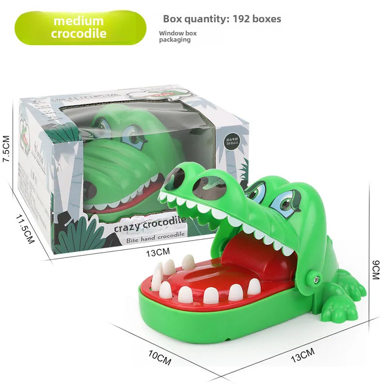 Crocodile toy finger biting mouth shark biting toy children's trick fun TikTok teeth biting hand crocodile