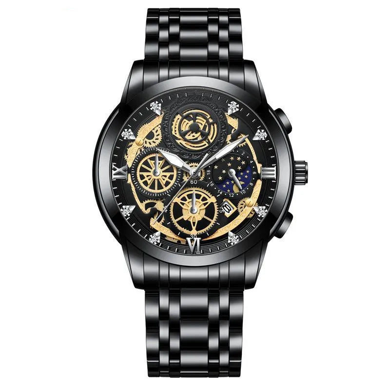 business star double side snaps quartz men's watches