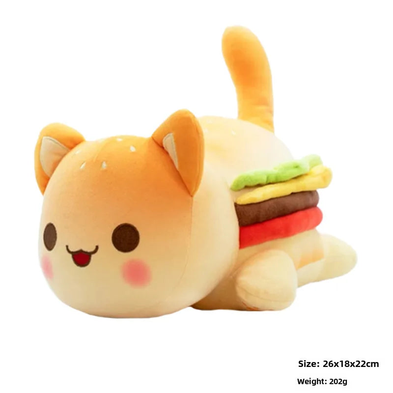 hot-selling plush doll cat pillow French fries hamburger doll soft pillow toy new products manufacturers wholesale