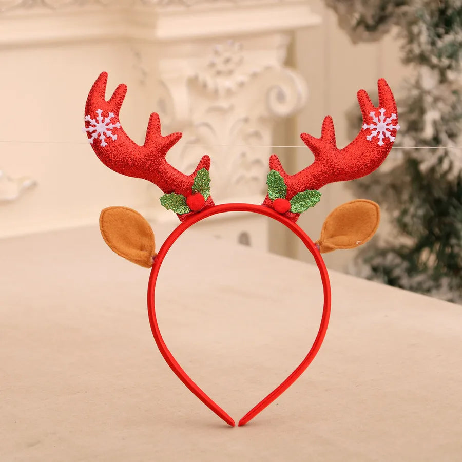 Christmas Cute Snowman Antlers Elk Nonwoven Party Festival Hair Band Costume Props Party Accessories