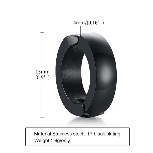 1 Piece Punk Cool Style Cross chain 201 Stainless Steel Ear Cuffs