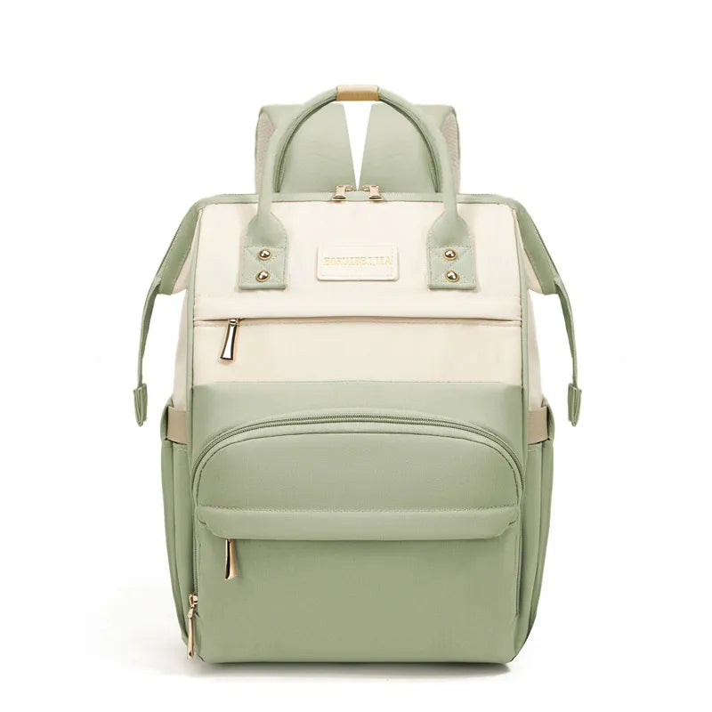 Portable Baby Diaper Bag  Large Capacity out-of-Home Storage Bag Independent Milk Warehouse Multi-Compartment Mummy Backpack