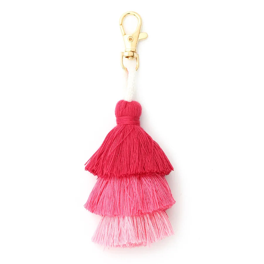 Vacation Simple Style Multicolor Alloy Cloth Keychain