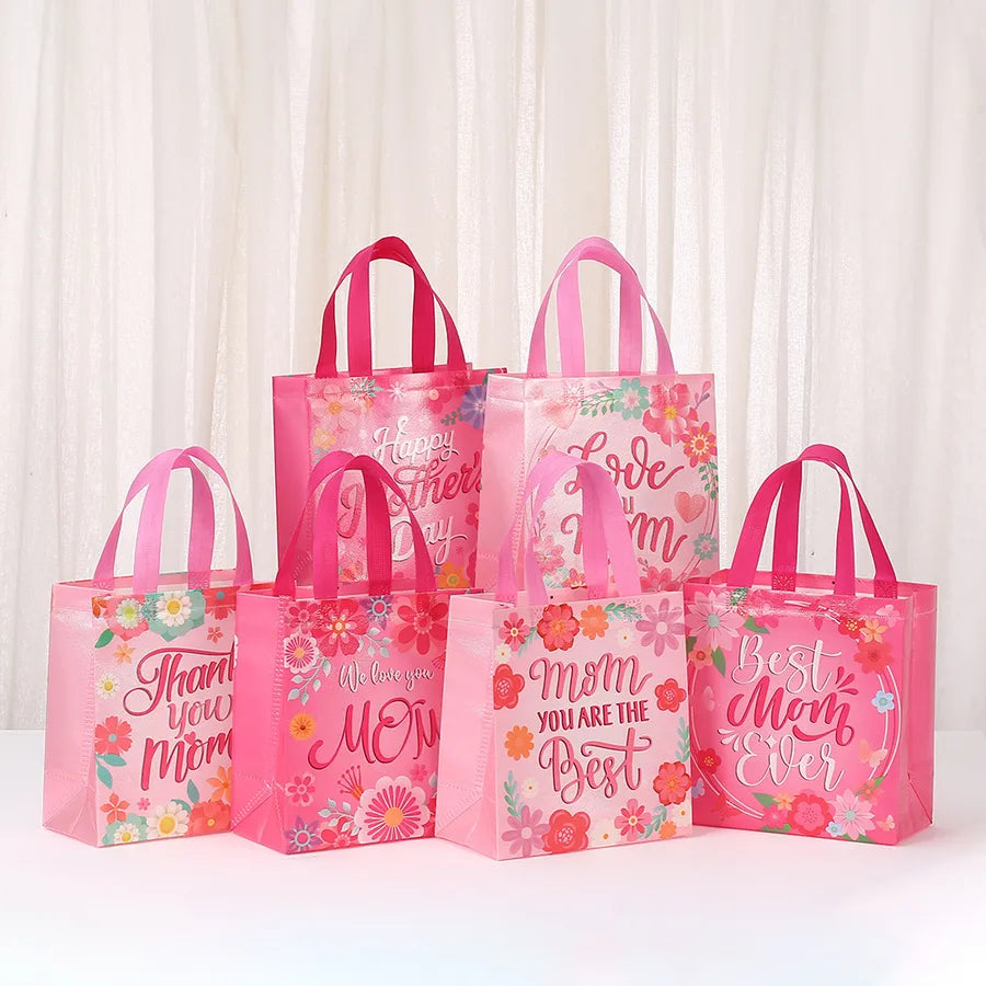 Mother'S Day Business Letter Nonwoven Holiday Banquet Travel Gift Bags Party Supplies Gift Wrapping Supplies 1 Piece