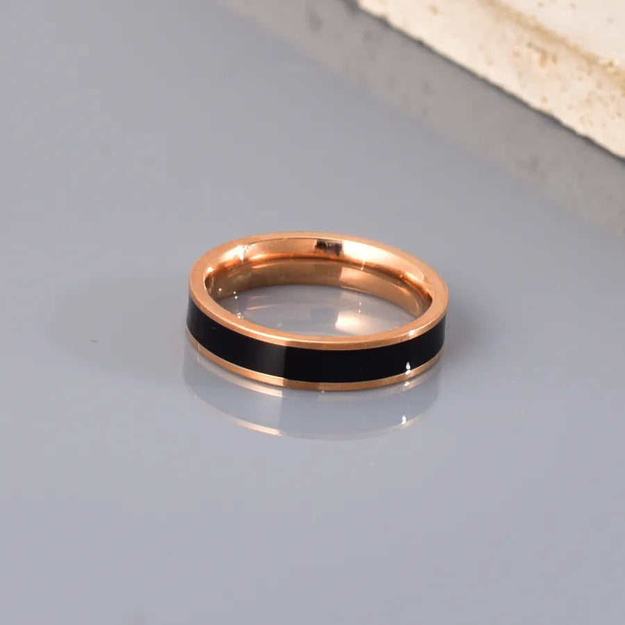 Wholesale Jewelry Simple Style Classic Style Geometric 304 Stainless Steel 18K Gold Plated Rings