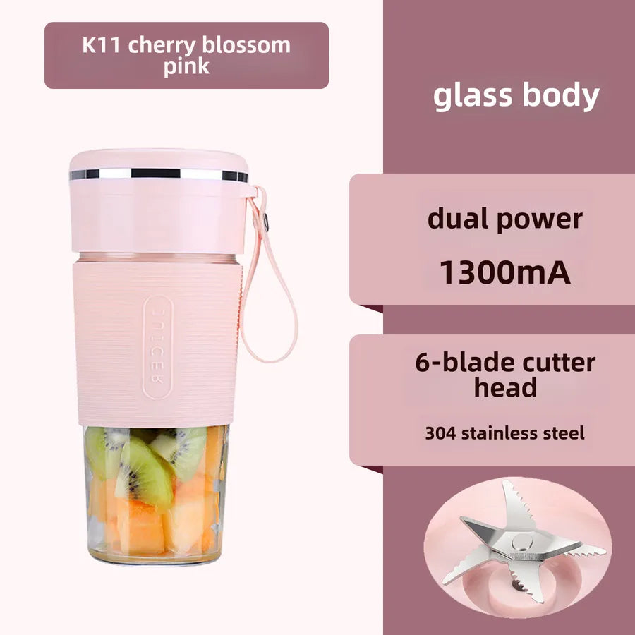 new juicer portable rechargeable small gift juice cup student household multifunctional glass