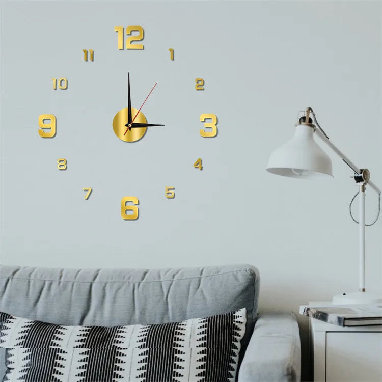 fashion round arylic wall clock