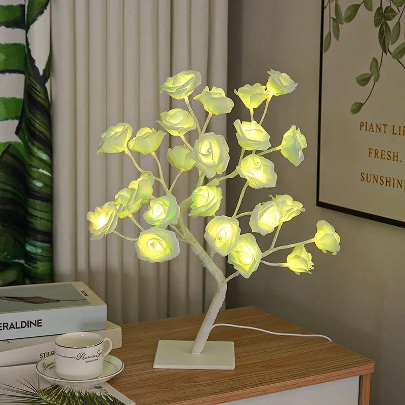 Casual Romantic Simple Style Floral Plastic Indoor Party Night Lights Led Lights Night Lights