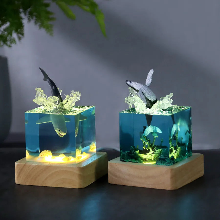 Simple Style Whale Resin Ornaments Artificial Decorations