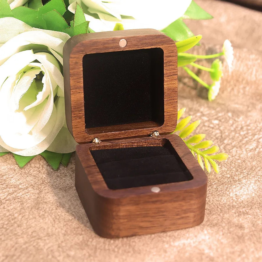 simple style classic style solid color wood jewelry boxes