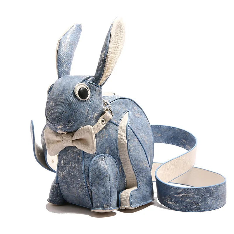 Cute Rabbit Shaped Cartoon Shoulder Bag Versatile Crossbody Bag For Girls Fashionable And Quirky Handbag In New Style