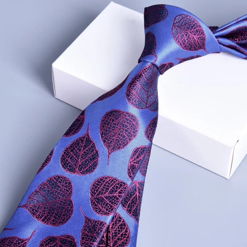 business animal flower polyester yarn men's tie