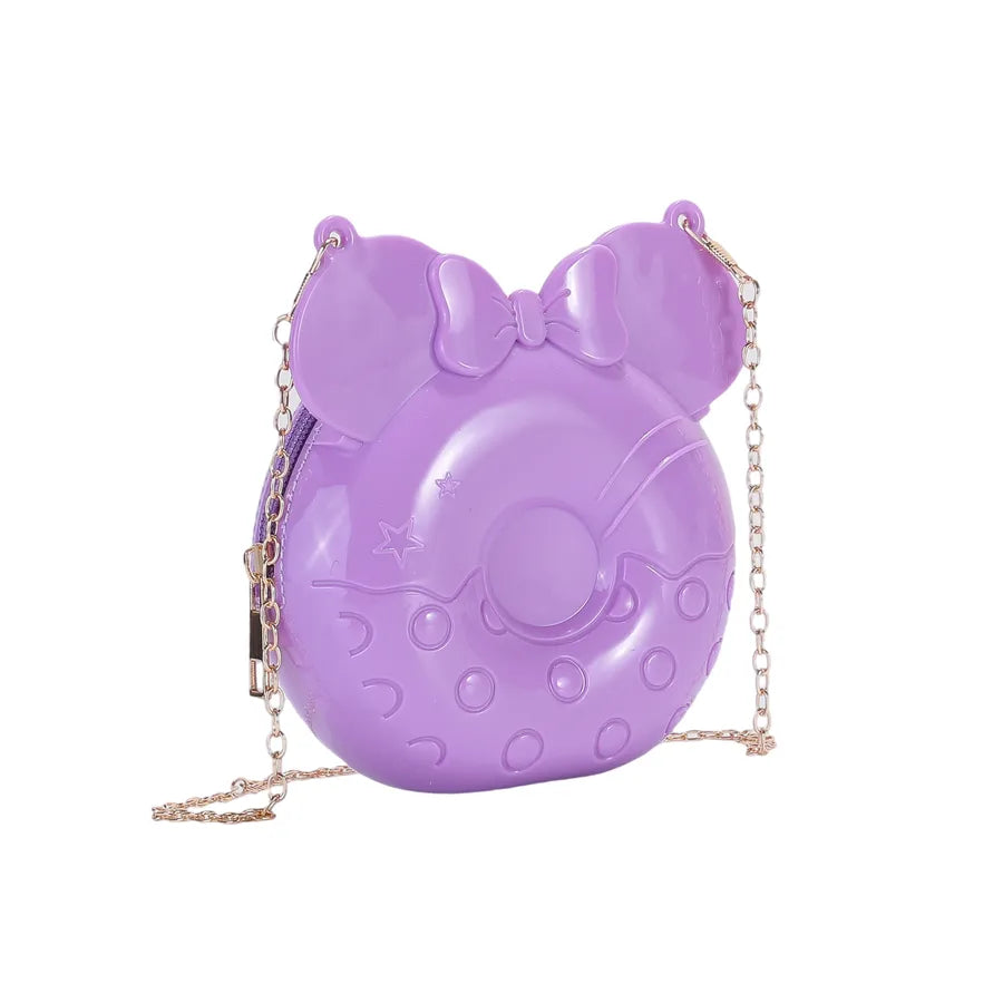 New Cute  Children's Bags Gel Bag Coin Purse Donut Mini Bag Shoulder Messenger Bag Foreign Trade