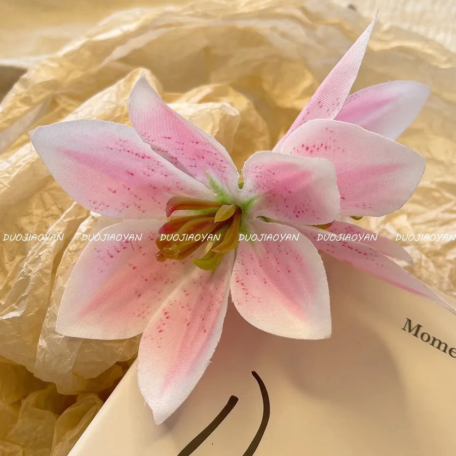 Elegant Pastoral Women's Flower Cloth Hair Clip Hair Claws