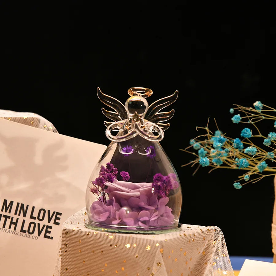 valentine's day simple style angel glass indoor party festival ornaments