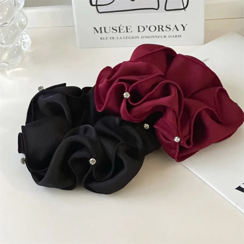 Elegant Lady Women's Solid Color Cloth Hair Tie