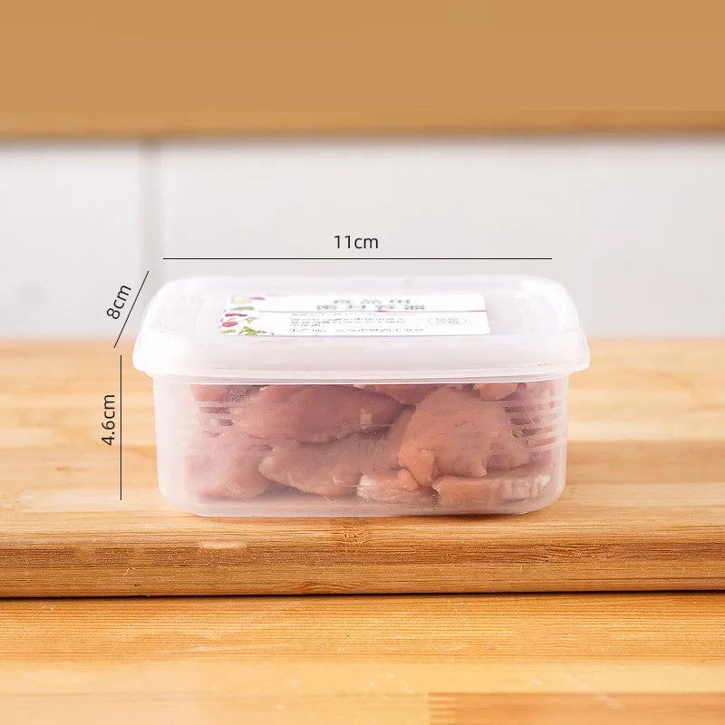 Kitchen refrigerator storage box food grade freezer special fresh-keeping box kitchen compartment finishing sealed frozen meat box antibacterial