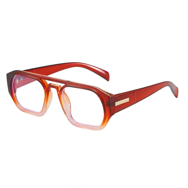 Personality Trend Simple Style Classic Style Solid Color Pc Polygon Full Frame Women's Sunglasses