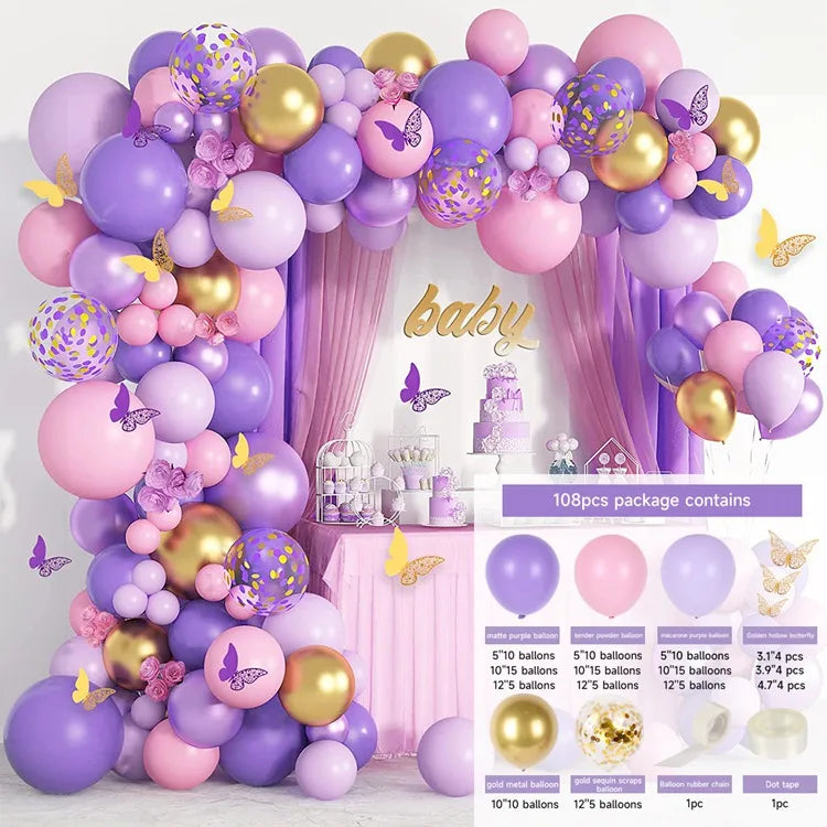 10 Series Birthday Party Decoration Balloon Suit Balloon Chain Arch Wedding Wedding Room Scene Arrangement