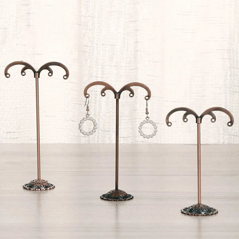 wrought iron earrings jewelry display stand three piece set  wholesale