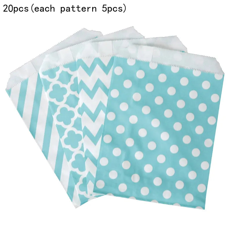 casual color block kraft paper daily party gift wrapping supplies