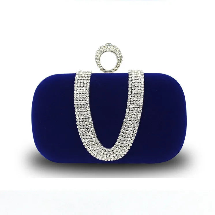 purple black bright red solid color square evening bags