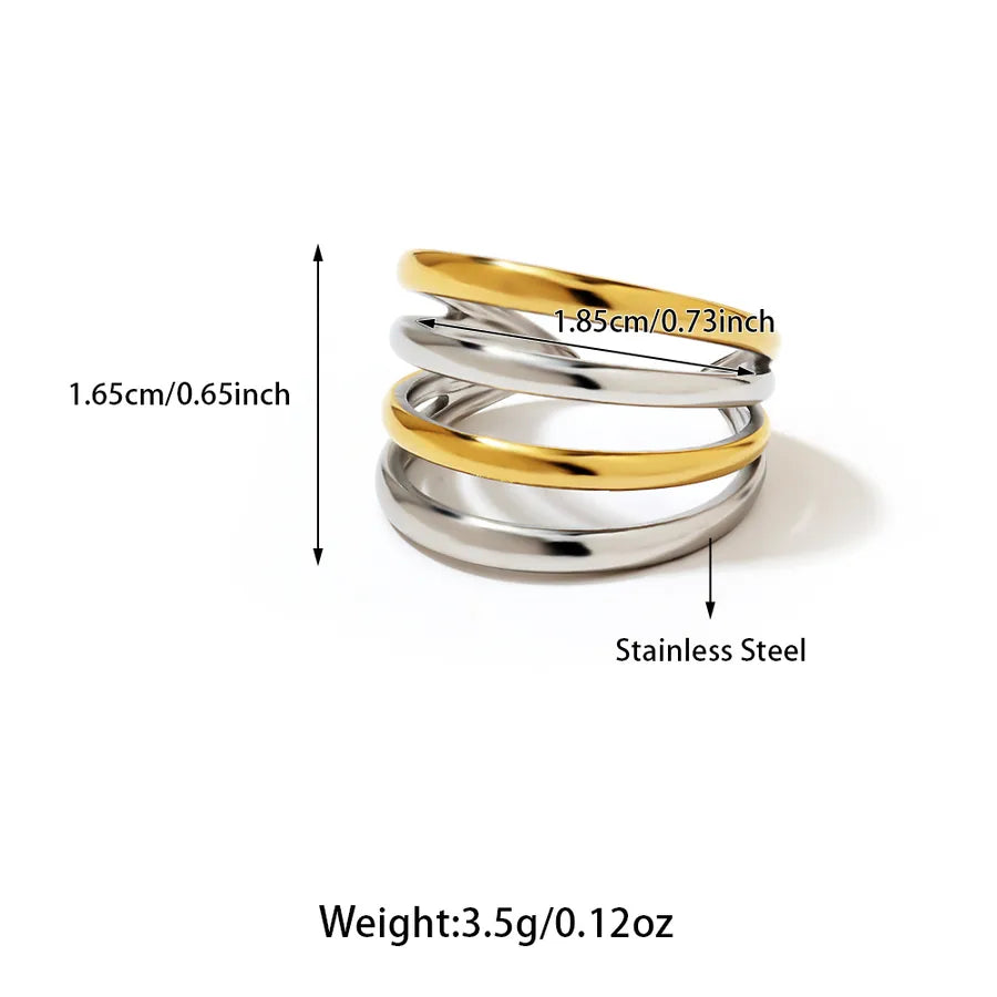 Wholesale Jewelry Hawaiian Tropical Streetwear Solid Color 304 Stainless Steel Rings