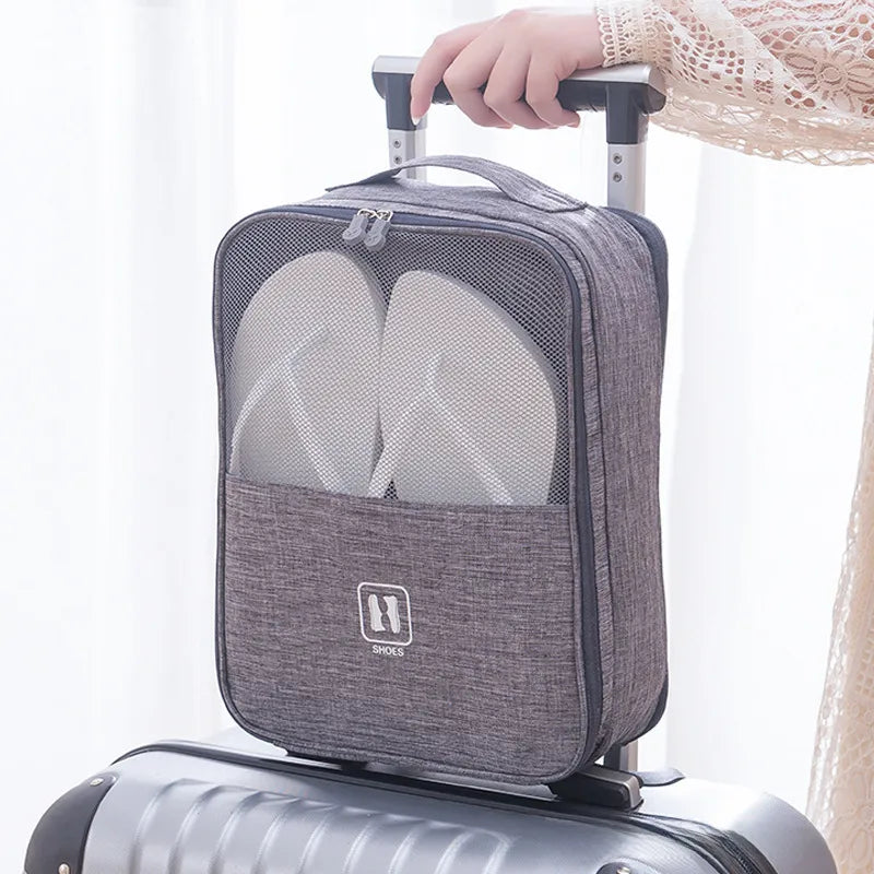 Mo Sai Outdoor Travel New Shoe Box Storage Bag Portable Storage Shoe Box Outgoing Luggage Trolley Case Hanging Bag