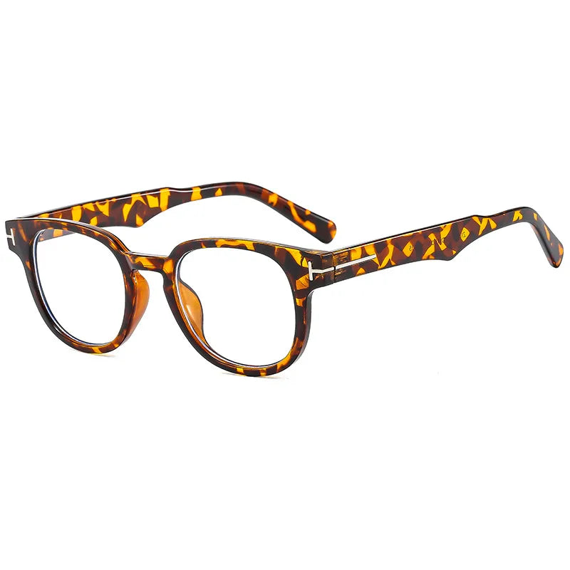 business basic gradient color solid color ac round frame full frame glasses