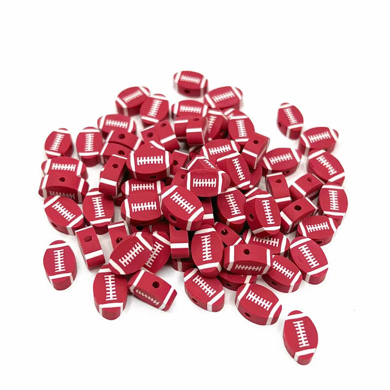 100 PCS/Package 10*4.5mm soft clay Ball Beads