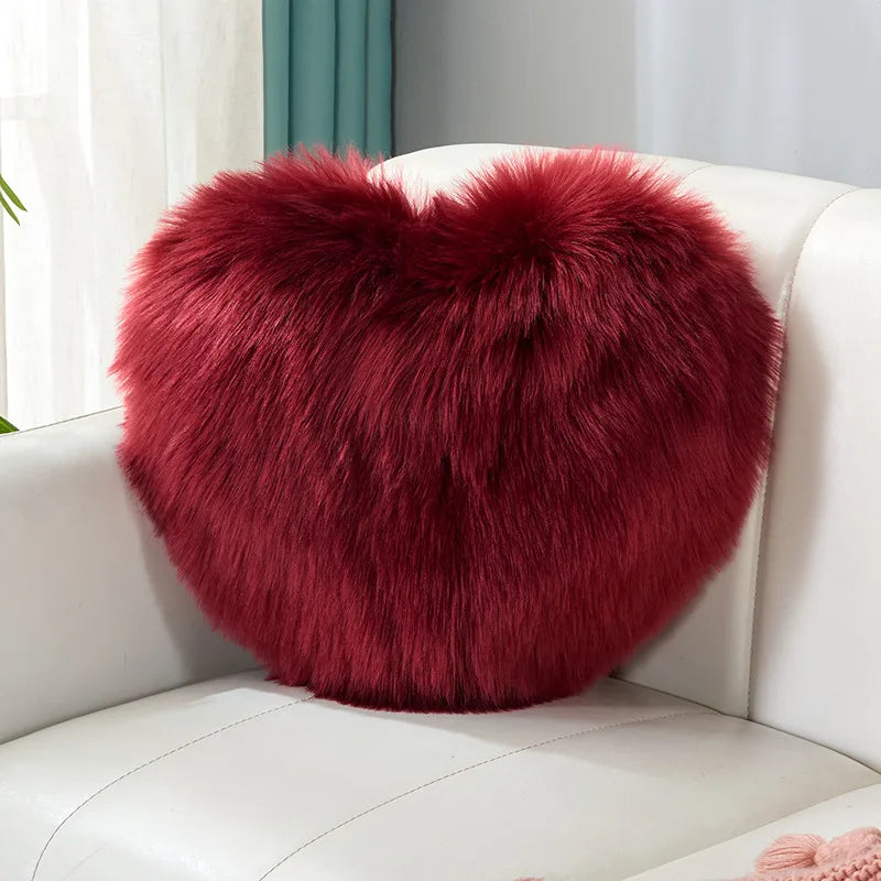 simple style classic style solid color flannel throw pillow