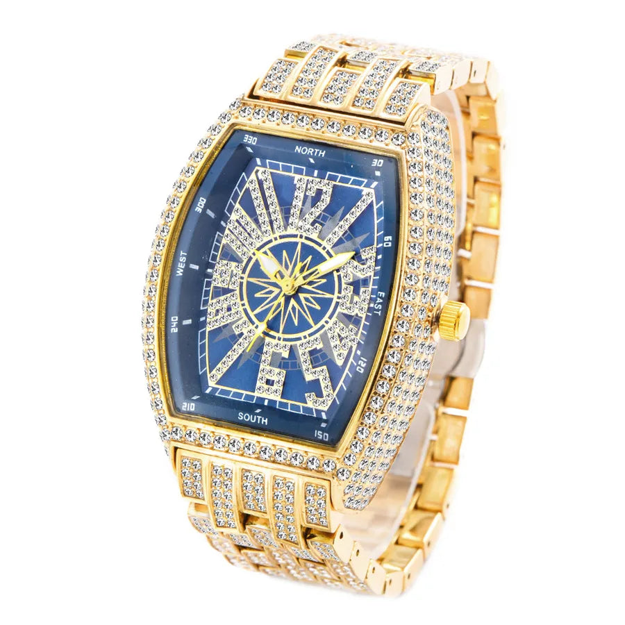Fashion Geometric Butterfly Double Snap Quartz Men's Watches