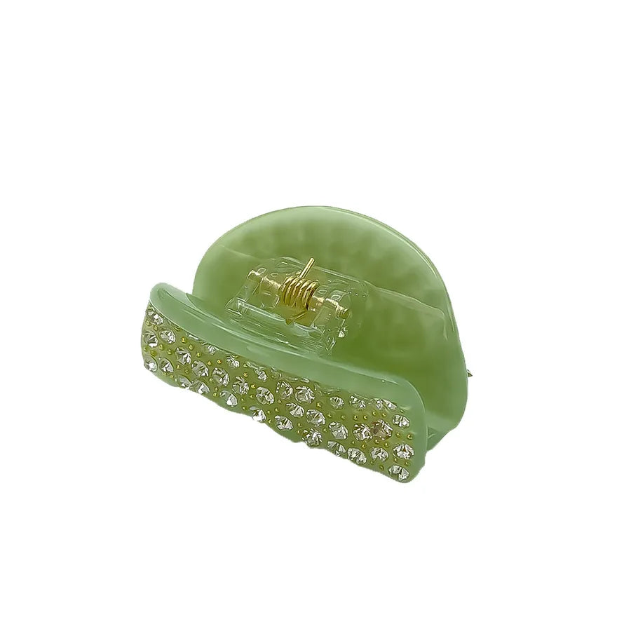 Elegant Full Diamond Acetate Hair Clip  Style Vintage Versatile Tail Hair Accessories For Women