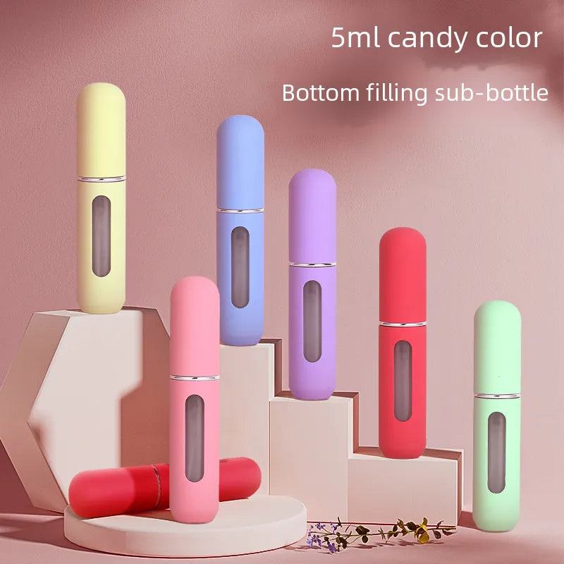 5ml in stock Bottom Filling Perfume Bottling Recyclable Spray Cosmetic Bottle Portable Sample Perfume Elastic Paint Bottle