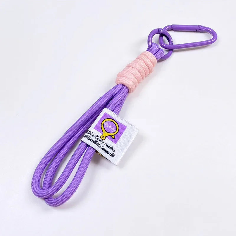 Cute Metal Keychain Pendant Beaded Bookbag Girl's Bag Charm  Style Cartoon Design Half Handmade Flower