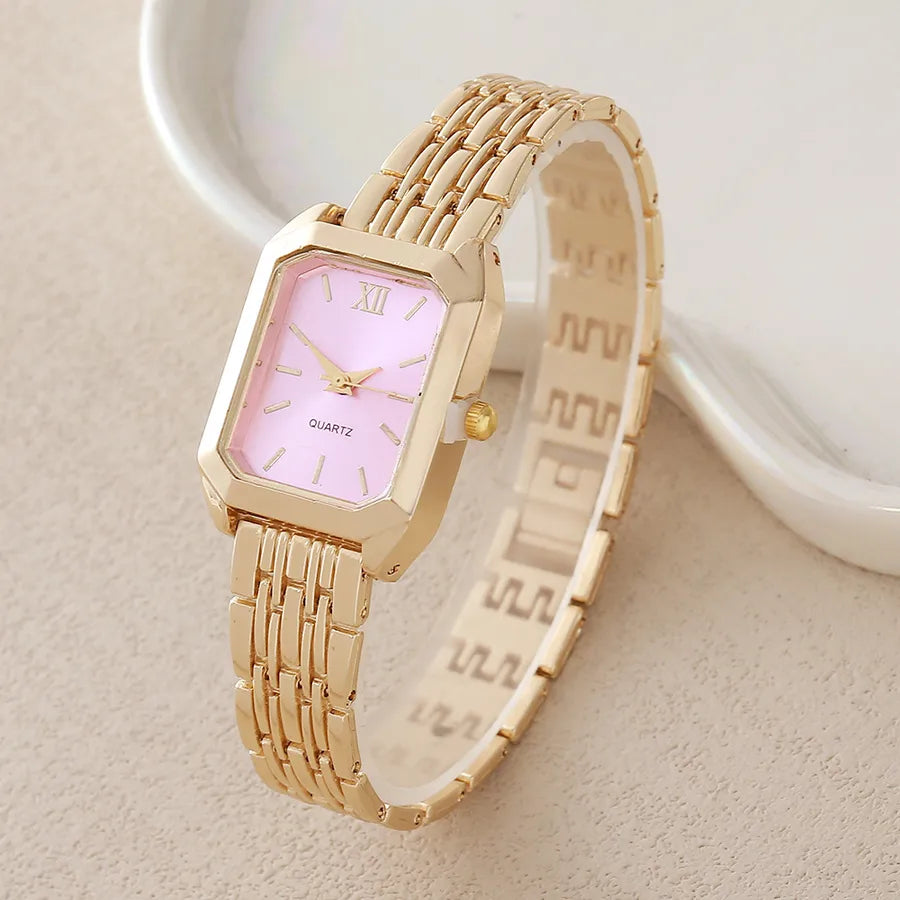 Fashionable Minimalist Square Quartz Women's Watch Stainless Steel Band Luxury Sensation Ladies Wristwatch Elegant Timepiece