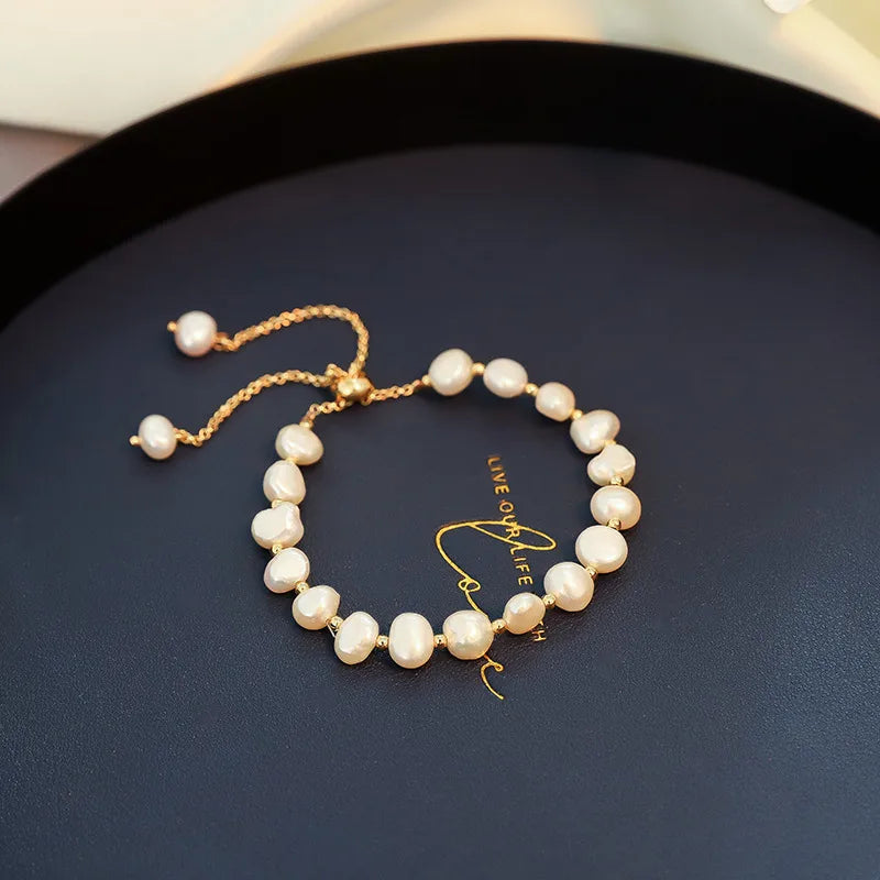 Freshwater Pearl Copper Beaded Bracelets