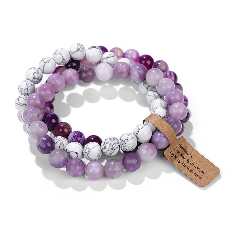 Simple Style Fruit natural stone Crystal Bracelets In Bulk