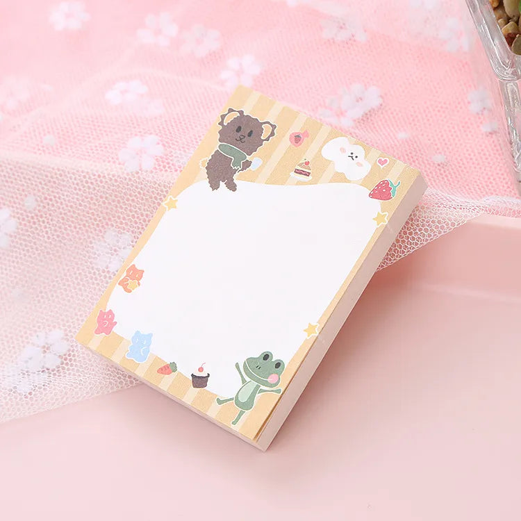 cute creative bear note paper tearable stationery notebook
