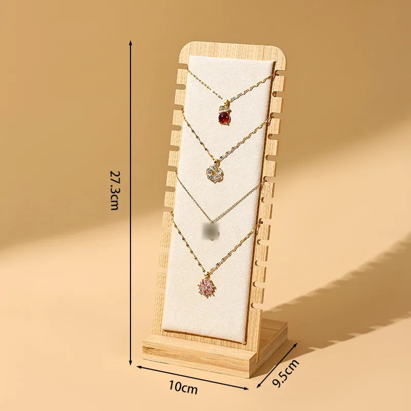 Casual Simple Style Geometric solid wood Jewelry Display 1 Piece