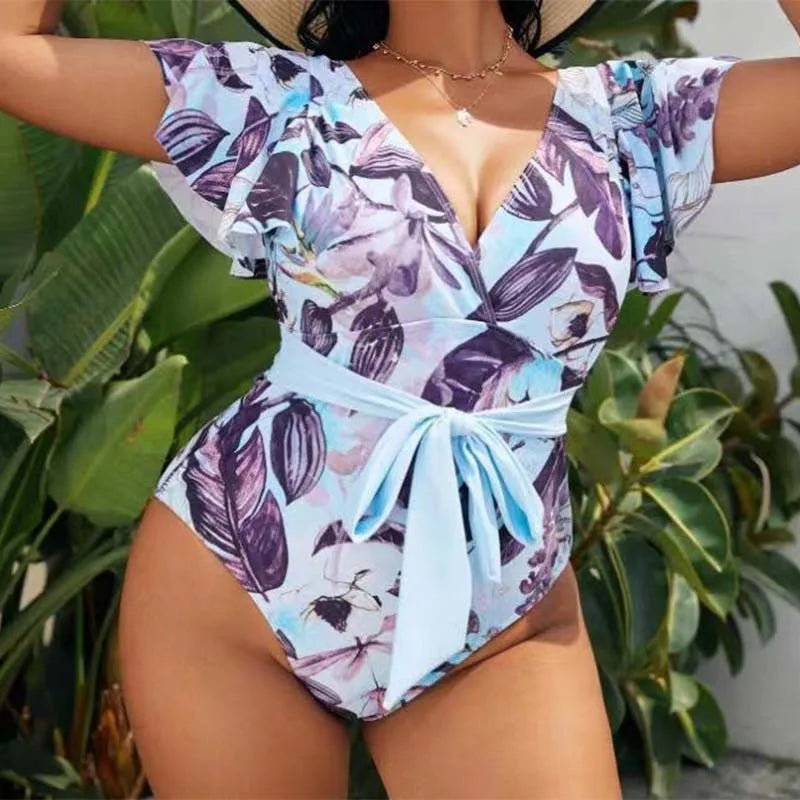 Women's Vacation Tropical 1 Piece One Piece Swimwear