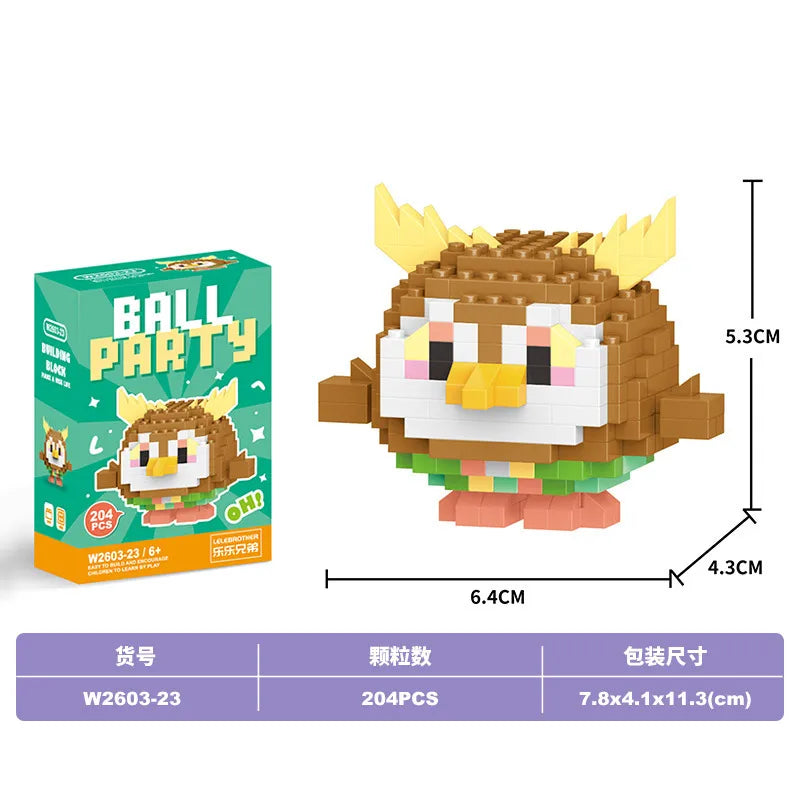 Children Unisex Animal Cartoon Plastic Building Toys